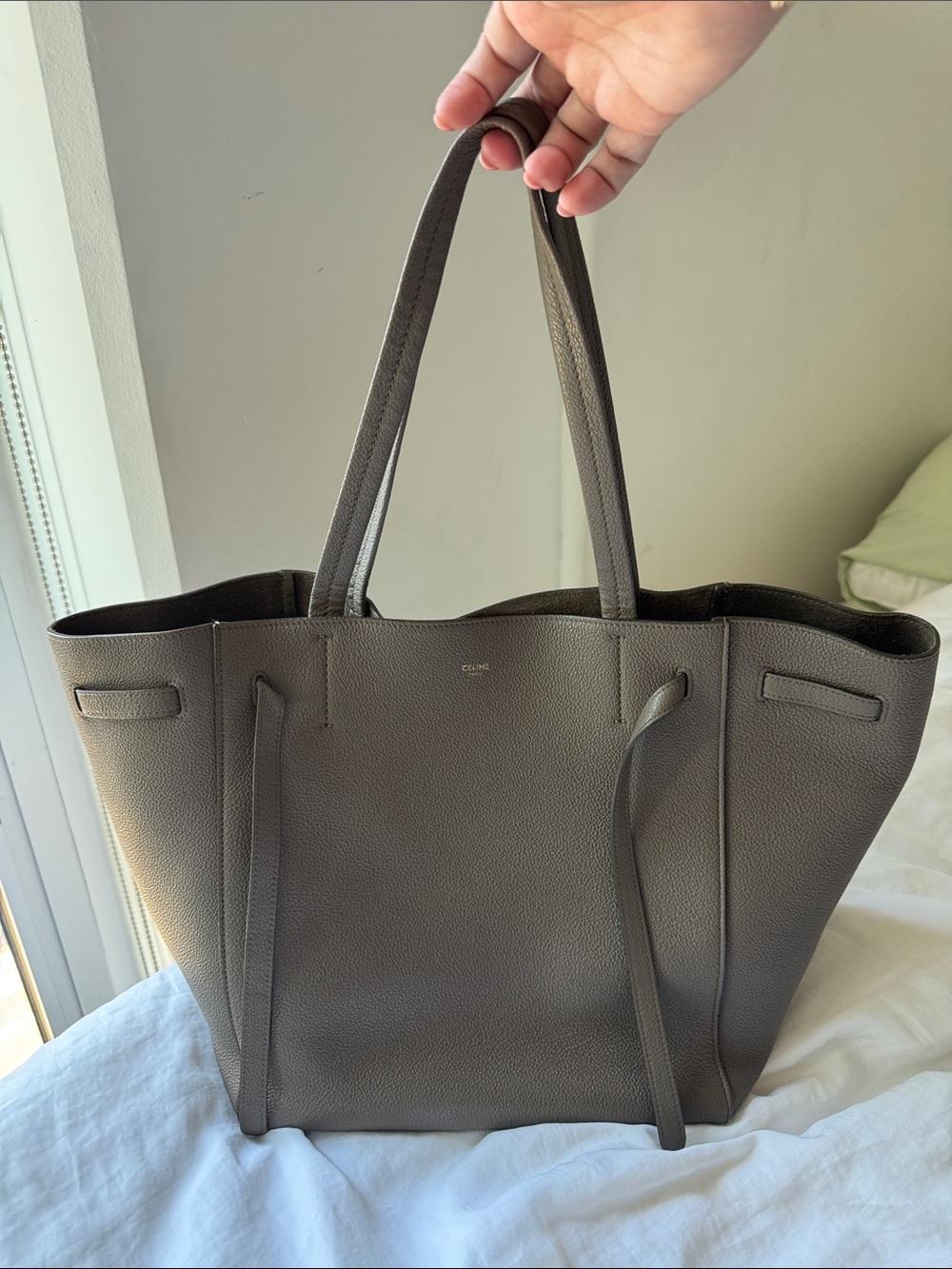Celine Cabas Tote Bag Taupe (AUTHENTIC)